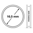 SAFE Mündikapsel 5-pakk - d 16.5 mm (1 eurosent)